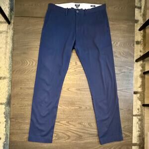J.Crew Mens 32x32 Flex Slim Fit Navy Blue Stretch Chino Pants